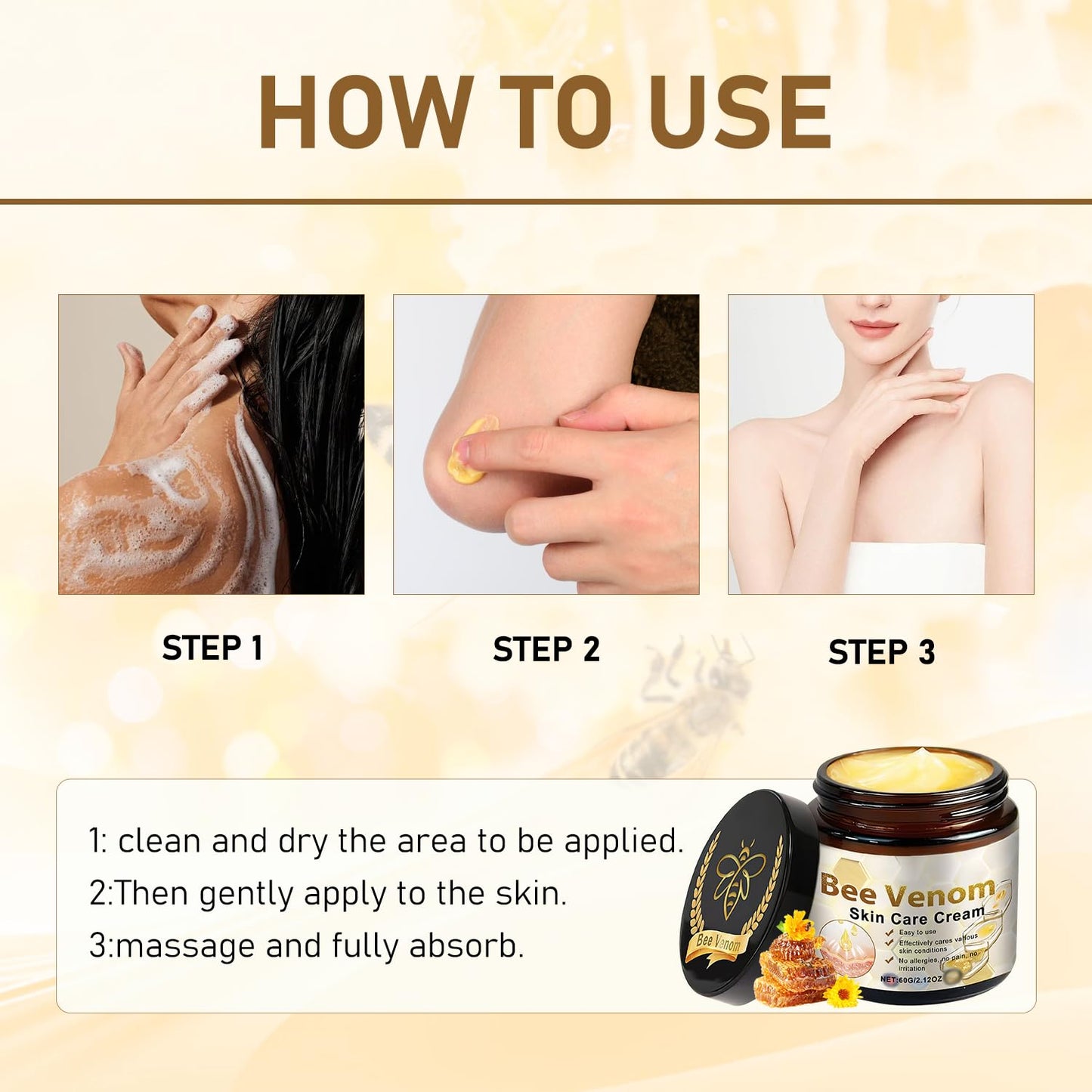 HOUKEA - Bee Venom Skin Care Cream