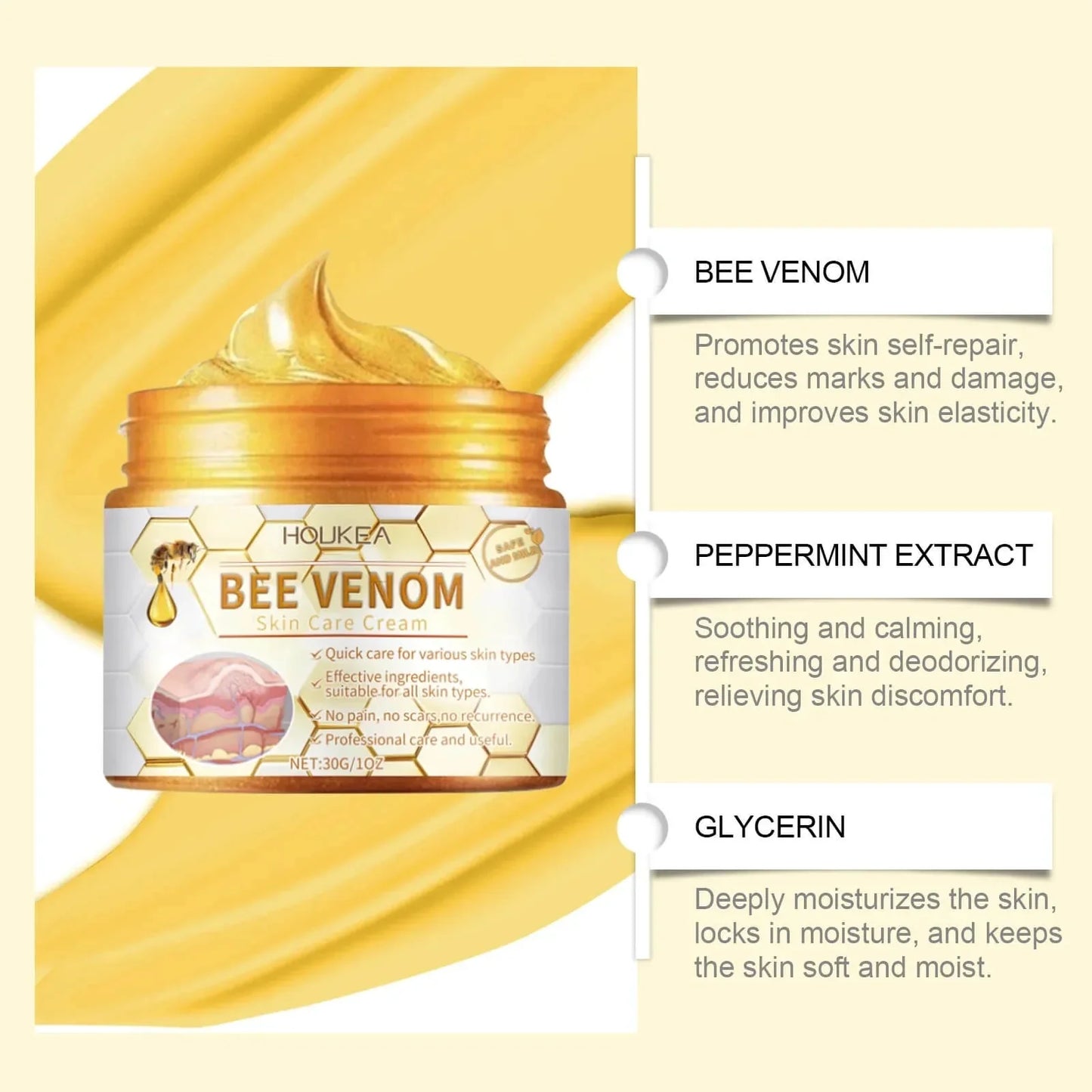 HOUKEA - Bee Venom Skin Care Cream